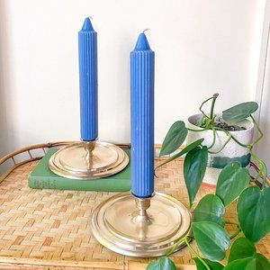 Vintage Brass Candlestick Holders
